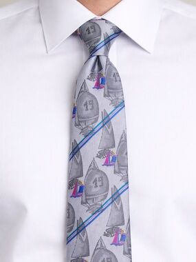 Martin Dingman Vintage Silk Tie Nautical Sailboat Yachting Regatta 90’s